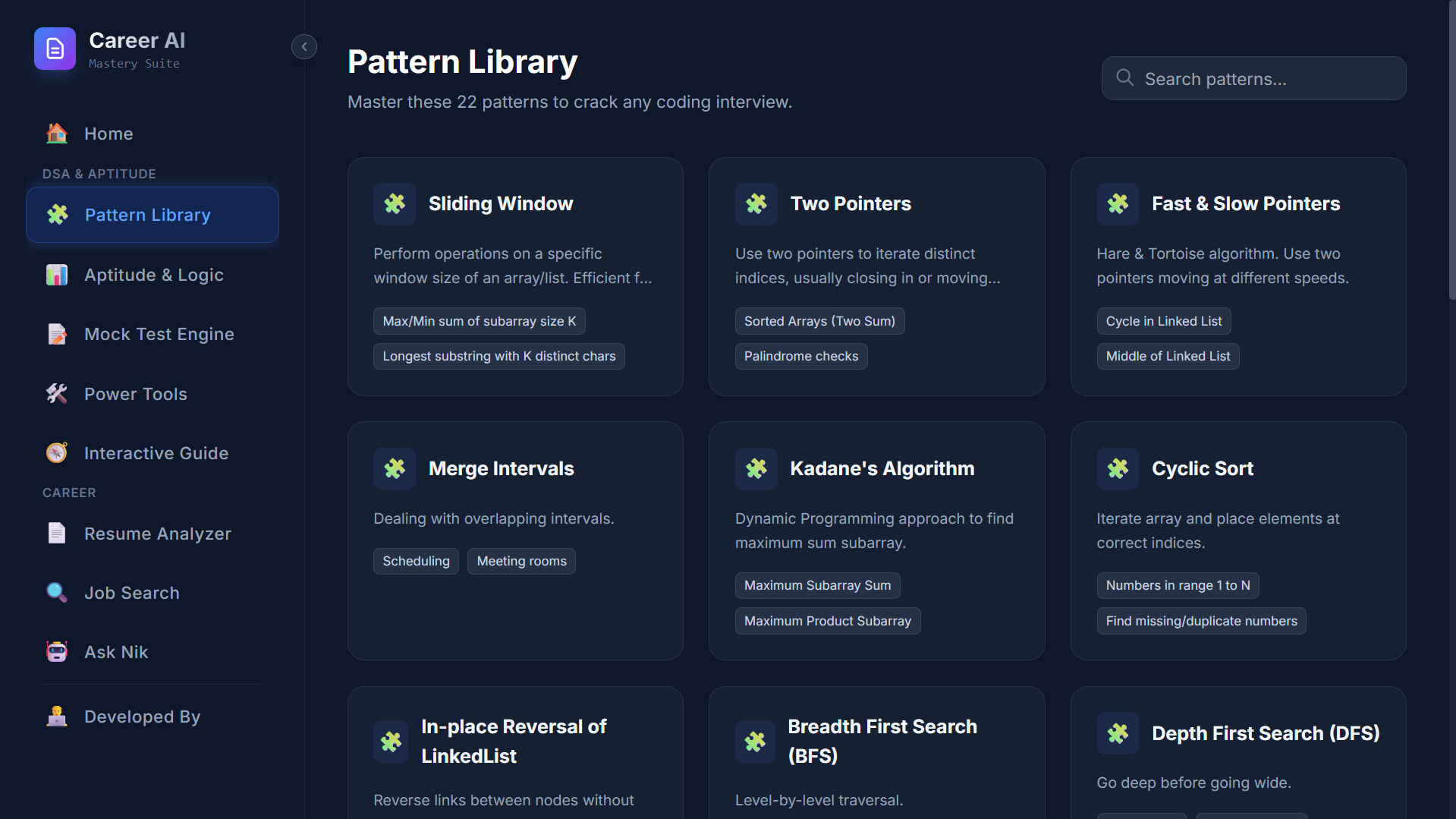 CareerAI Pattern Library