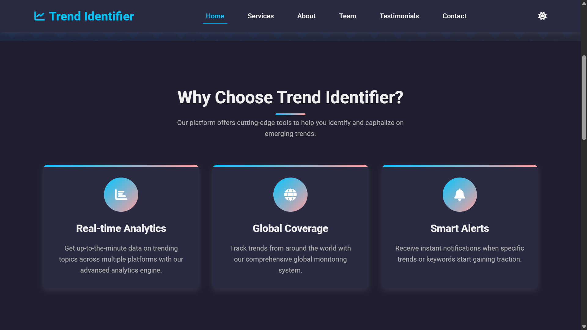 Trend Analyzer Screenshot