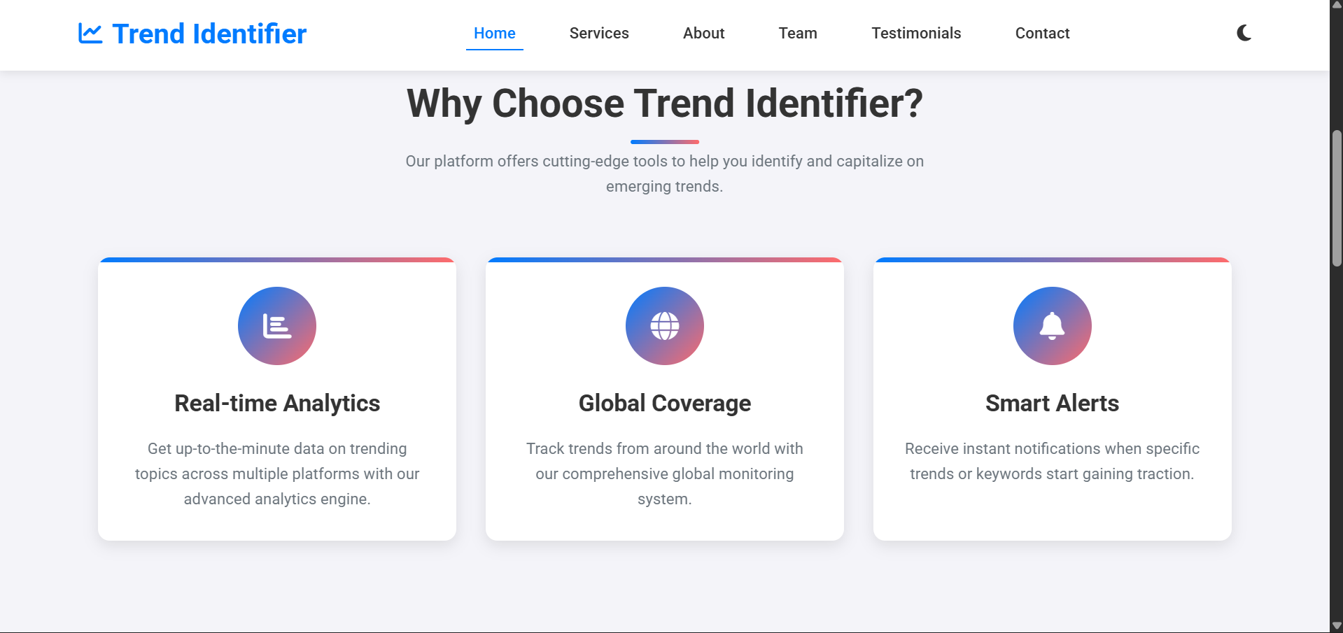 Trend Analyzer Screenshot